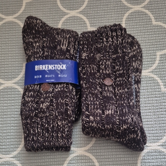 Birkenstock Accessories - Birkenstock Brown and Cream Knit Socks 2pairs
